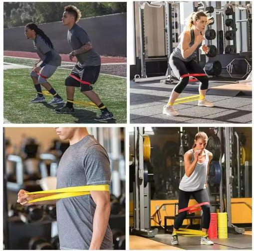 Portable Fitness Workout Equipment Rubber Resistance Bands Yoga Gym Elastic Gum Strength Pilates Crossfit Women Weight Sports