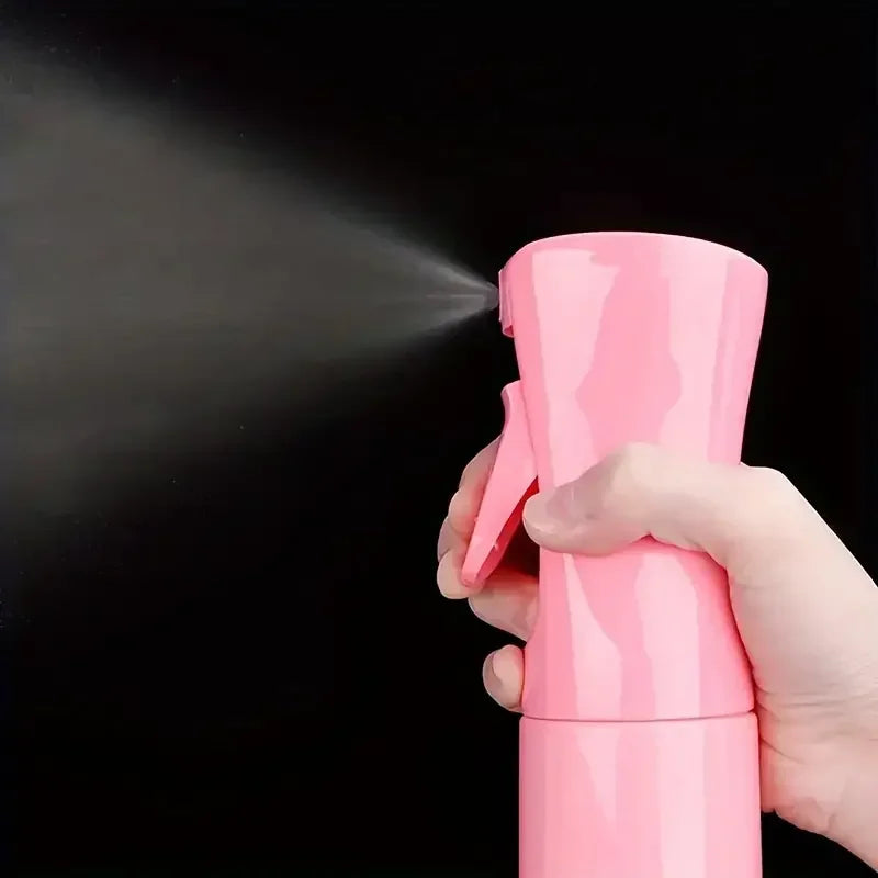 200ml pink continuous mist hair spray bottle with ultra-fine mist