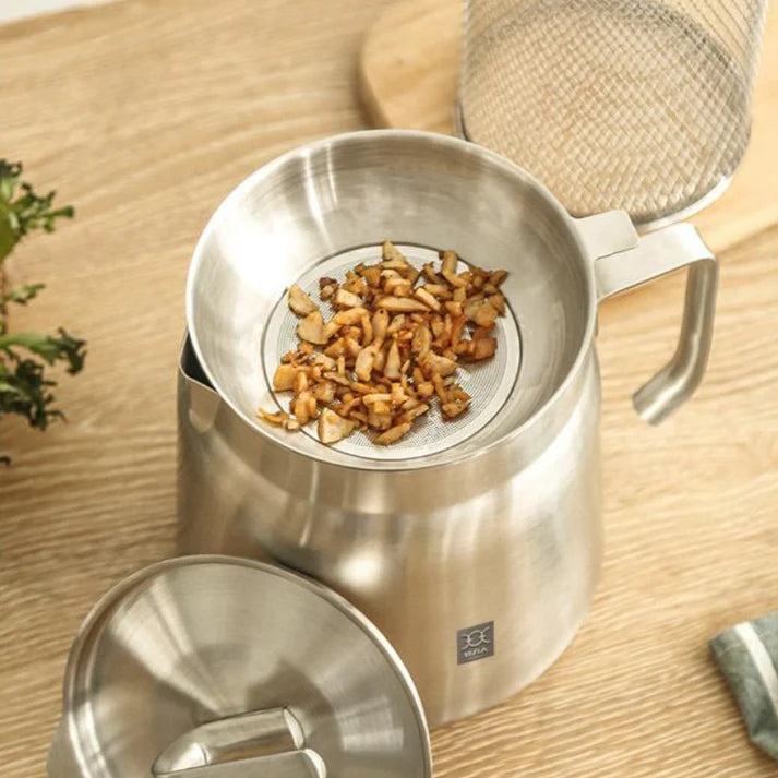 Oil Strainer Pot 2 in 1