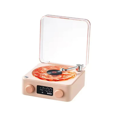 Cozette™ Retro Bluetooth Vinyl Record Player – Portable Turntable with LED Light & Stereo Speakers